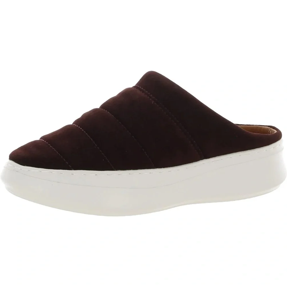 New Gentle Souls Womens Rosette Puff Slip On Platform Plumberry Mules Shoes NIB - Picture 5 of 8